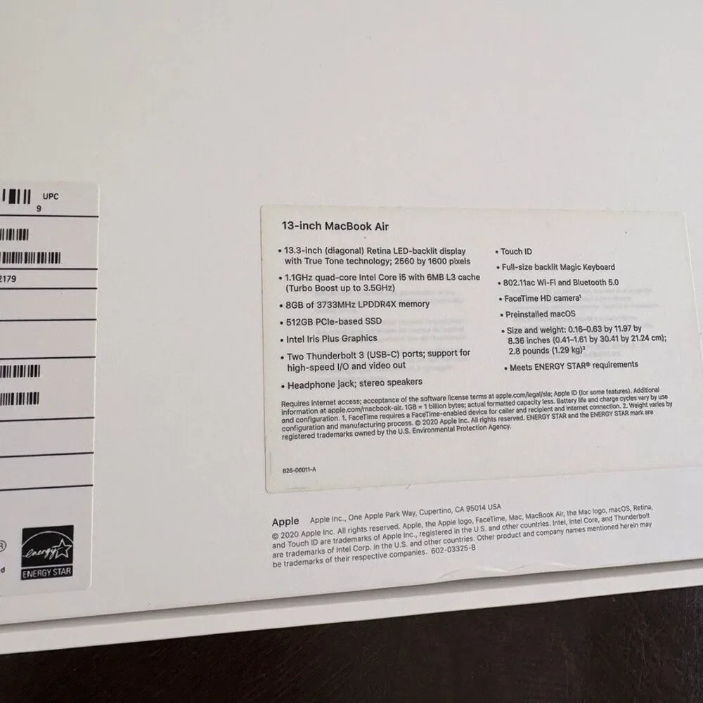 EMPTY Box Only for Apple MacBook Air 13